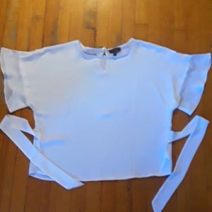 🎈 NWT | THE LIMITED White Front/Back Tied Blouse  - PM🎈